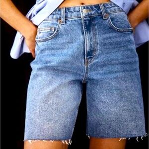 H&M Raw Hem Bermuda Shorts